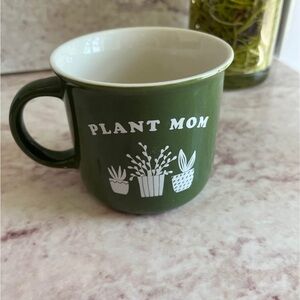 Green Ceramic Plant Mom Mug